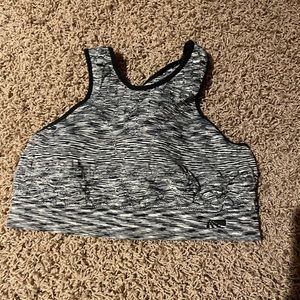 High neck lounge sports bra